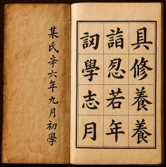 祖传“字帖”里的规矩：练的不是字，是人