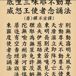【底哩三昧耶不动尊威怒王使者念诵法】(唐)释不空译