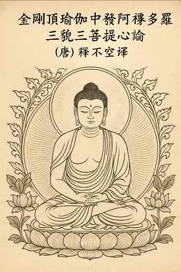 【金刚顶瑜伽中发阿褥多罗三貌三菩提心论】(唐)释不空译