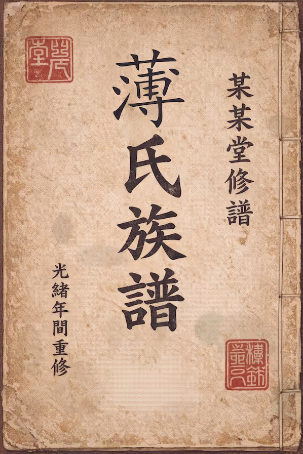 薄氏家谱 [3 卷] 171.50 MB 全集